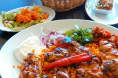 Chicken Cutlet lunch at Alanya Restaurant, Hannover