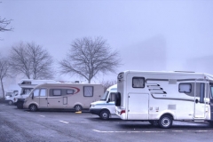 Motorhomes in the Le Man aires