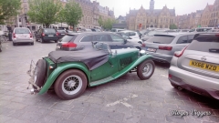 MG cars in Ieper