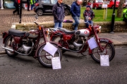 1954 Ariel Huntmaster and 1955 BSA A7.