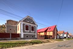 The main road through Mosna, Romania