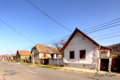 The main road through Mosna, Romania