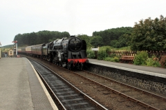 9F 92203 Black Prince arrives at Weybourne