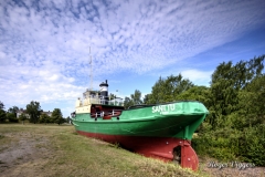 Beached tug, Reposaari, Finland