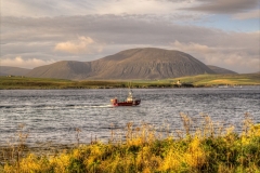Fishing boat in Hoy Sound.